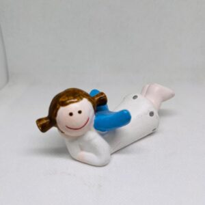 🎄👼 Ceramic Laying Angel – Christmas Deco -  PS006