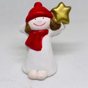 🎄✨ Red & White Christmas Angel – Festive Decoration -  PS010