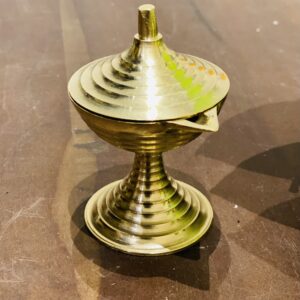 🪔 Brass Oil Lamp with stand "පිත්තල පහන"