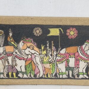 Perahara Framed Art – Sand Material (27"x10")