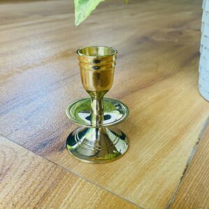 🕯️ Brass Candle Holder AE0045 ''පිත්තල ඉටිපන්දම් රදවනය''🕯️